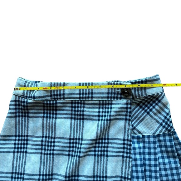 Urban Outfitters Teal Blue Plaid Skirt Size XS - Picture 4 of 5